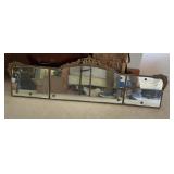 Vintage Three Section Wall Mirror