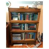 Three-Stack Oak Barrister Bookcase, 49' x 34'