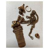 10k Gold Filled & Early Plated Costume Alberts
