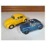 Tonka & Hubley VW Bug Toy Cars, Played With