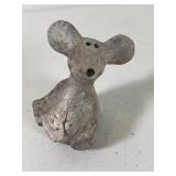 Plaster Mouse Figurine