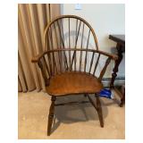 Windsor Style Armchair, Shaped Seat