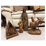 Four Wood Carvings