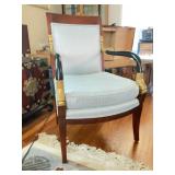 Upholstered Wood Armchair