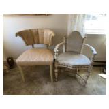 Two Vintage Upholstered Chairs