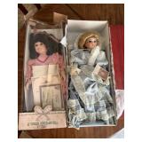 Dynasty & Jacqueline Porcelain Dolls in Box