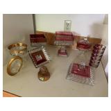 West Morland Glassware Grouping with Compotes