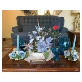 Blue Glass Table Decor Group