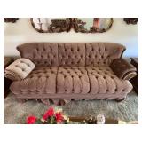 Tufted Velvet Three Seat Sofa