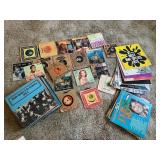 Cabinet with Assorted Records & Miscellaneous