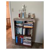 Bookcase with Assorted Books & Trophies
