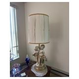 Pair Plaster Figural Table Lamps