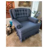 Washington Furn. Blue Upholstered Armchair