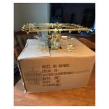 Brass & Glass 2-Tier Square Chandelier