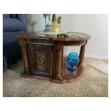 Pair Lamp Tables and Coffee Table with Drawer