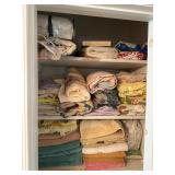 Contents of towel closet