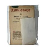 Rare 1931 Advance Copy Little Essays H.Thoreau