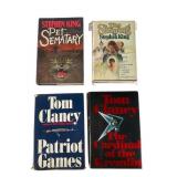 Stephen King & Tom Clancy Four Early HC Books