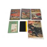 1930s-40s Flying Aces Magazines, Ian Fleming Bond+