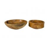 2 Spalted Oak Bowls by Herman