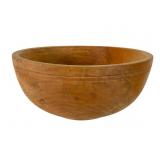 Large Turned Wood Bowl