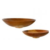 Black Cherry Turned Wood Bowls