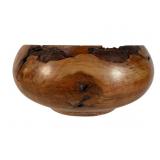 Cherry Burl Turned Wood Bowl by Herman