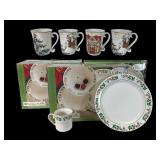 Gibson Holiday Gold Dish Sets & Williams-Son.