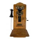 Chicago Telephone Supply Co. Oak Wall Phone