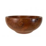 Cherry Burl Bowl Signed by Herman