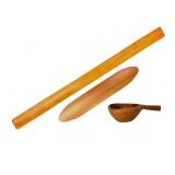 Mid Century Wood Serving Dishes Set