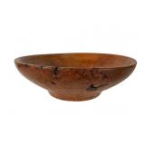 Cherry Burl Turned Wood Bowl by Herman