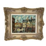 Piet van der Beek Oil on Canvas European City