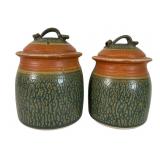 2 Royce Yoder Studio Pottery Canisters