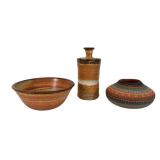 Ceramic Grouping with Ada M Navajo Vase