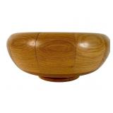 Hand Crafted Segmented Oak Bowl by Herman