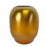 Durand Gold Iridescent Glass Vase, 5 Inches