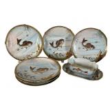 Karlsbad H & Co Hand Painted Fish Motif Dish