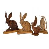 Laser Cut Wooden Figural Group
