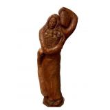 Jack Eagle Wood Sculpture of Woman & Child