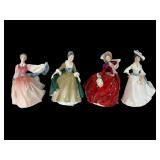 4 Royal Doulton Porcelain Figurines