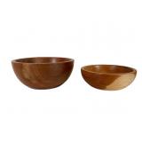 Herman Cherry Turned Wood Bowls