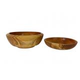 2 Herman Honey Locust Turned Bowls