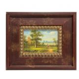Oil on Board Landscape Signed Henry, Framed
