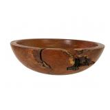 Cherry Burl Turned Wood Bowl by Herman