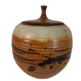 Signed Gallucci Studio Pottery Lidded Vessel