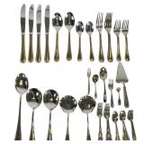 Silver Plated & Metal Flatware Group