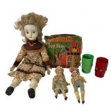 Dolls, Capt Kangaroo Cups & Film