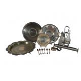 Silver Plate Tableware & Serveware Grouping