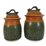 2 Royce Yoder Studio Pottery Canisters